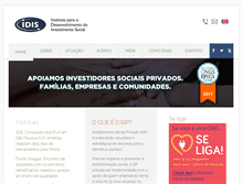 Tablet Screenshot of idis.org.br